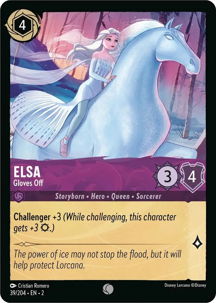 Elsa - Gloves Off (39/204) [Rise of the Floodborn] - Lorcana Single
