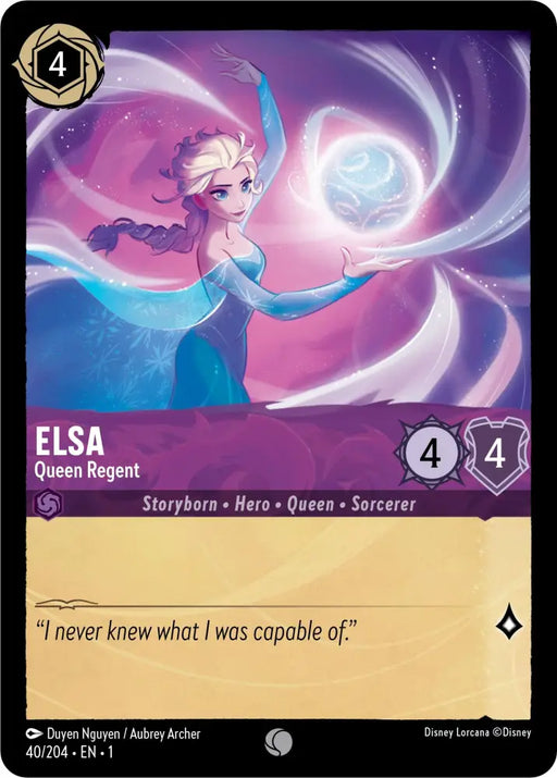 Elsa - Queen Regent (40/204) [The First Chapter] - Lorcana Single