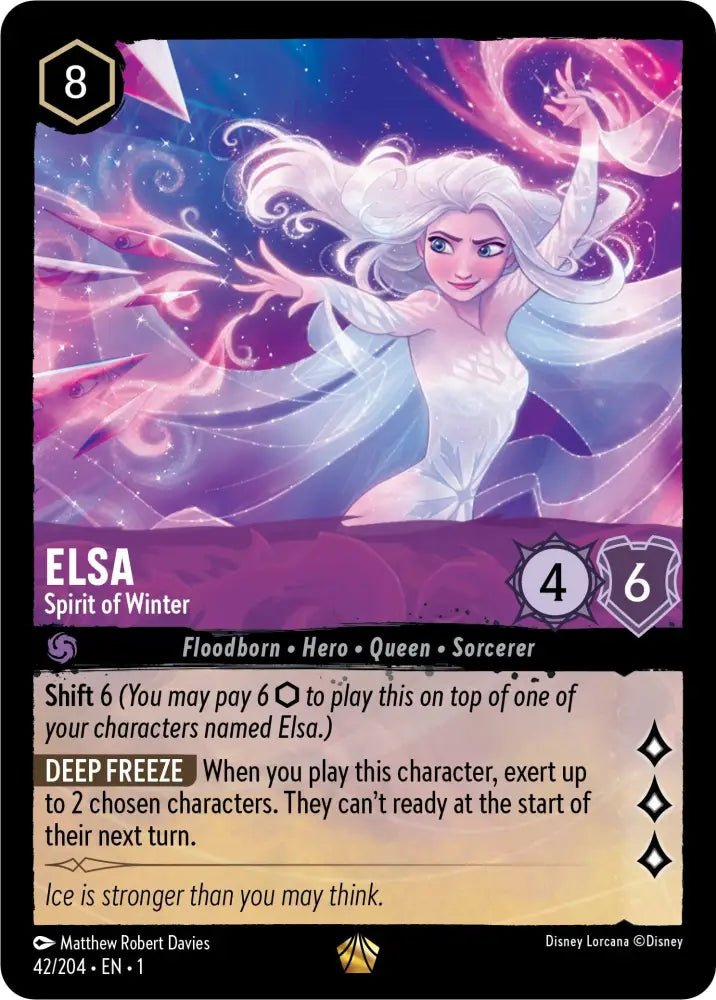 Elsa - Spirit of Winter (42/204) [The First Chapter] - Lorcana Single