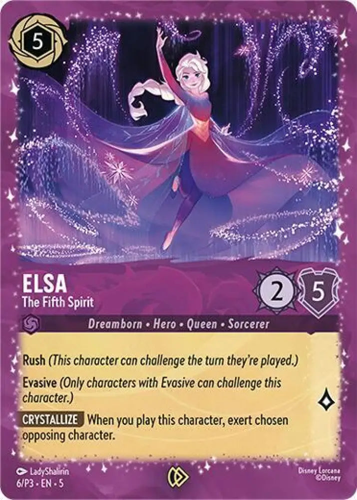 Elsa - The Fifth Spirit (6) [Disney Lorcana Promo Cards]