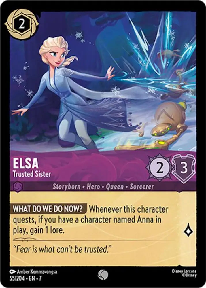 Elsa - Trusted Sister (55/204) [Archazia’s Island] - Lorcana Single