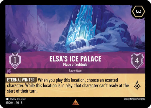 Elsa’s Ice Palace - Place of Solitude (67/204) [Shimmering Skies] - Lorcana Single