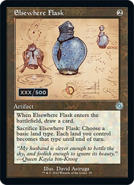 Elsewhere Flask (Retro Schematic) (Serialized) [The Brothers’ War Retro Artifacts] - MTG Single