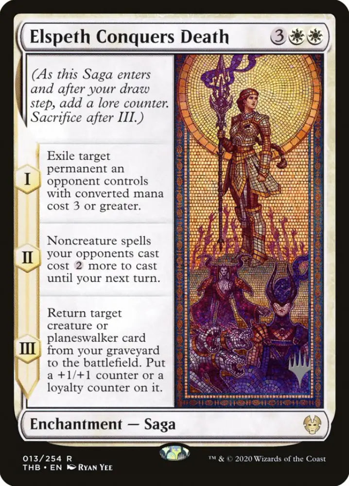 Elspeth Conquers Death (Promo Pack) [Theros Beyond Death Promos] - MTG Single
