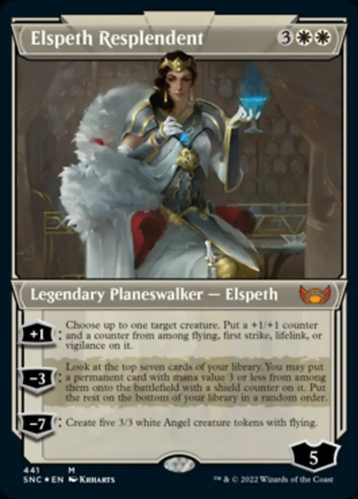 Elspeth Resplendent (Showcase Art Deco Foil Etched) [Streets of New Capenna] - MTG Single