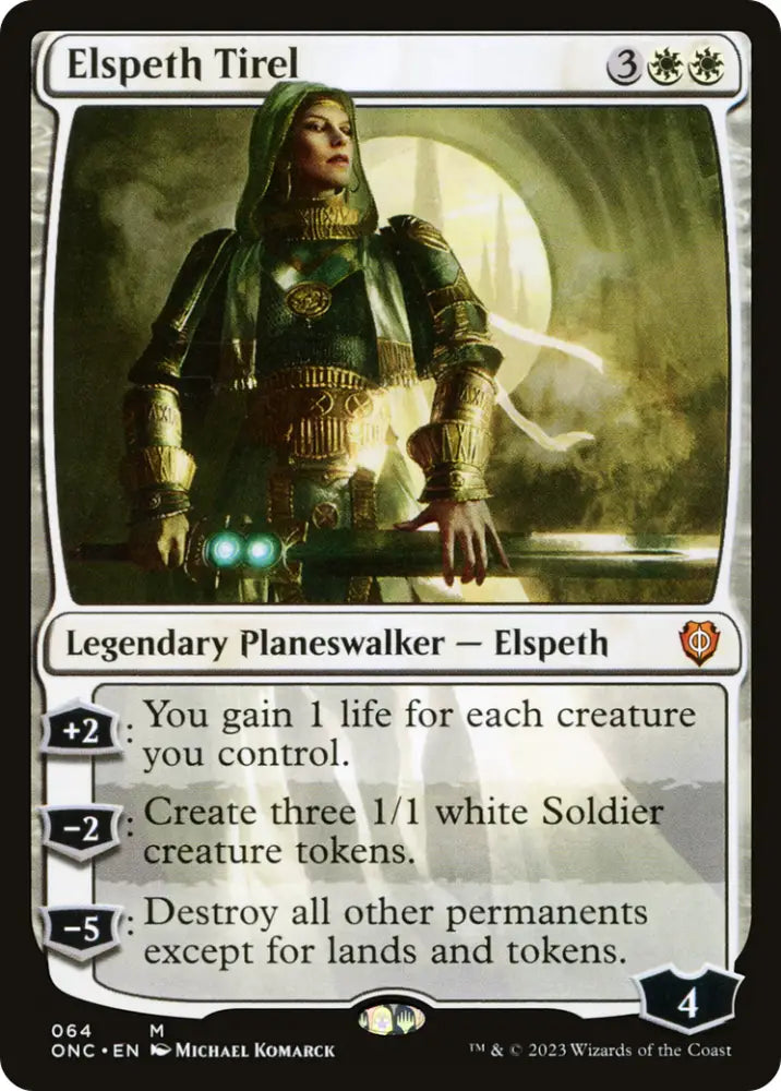 Elspeth Tirel [Phyrexia: All Will Be One Commander] - MTG Single