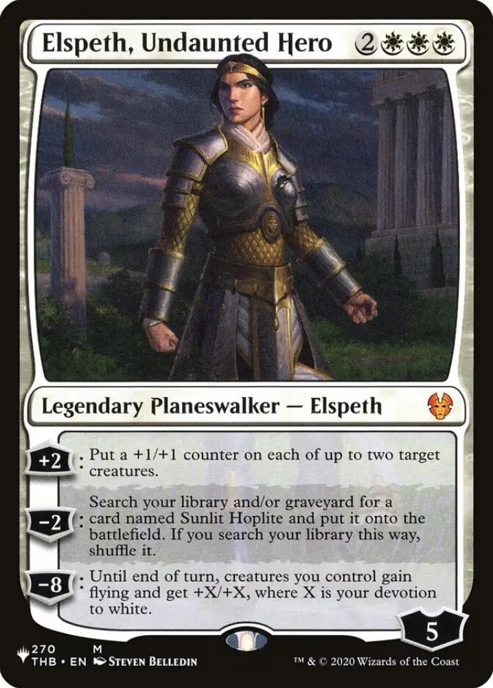 Elspeth Undaunted Hero [The List] - MTG Single