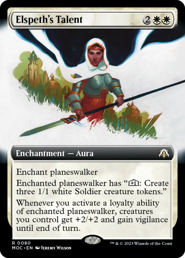 Elspeth’s Talent (Extended Art) [March of the Machine Commander] - MTG Single