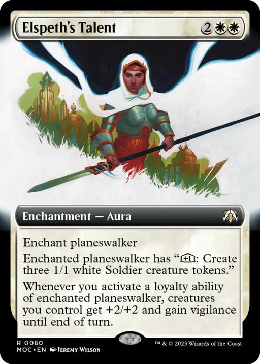 Elspeth’s Talent (Extended Art) [March of the Machine Commander] - MTG Single