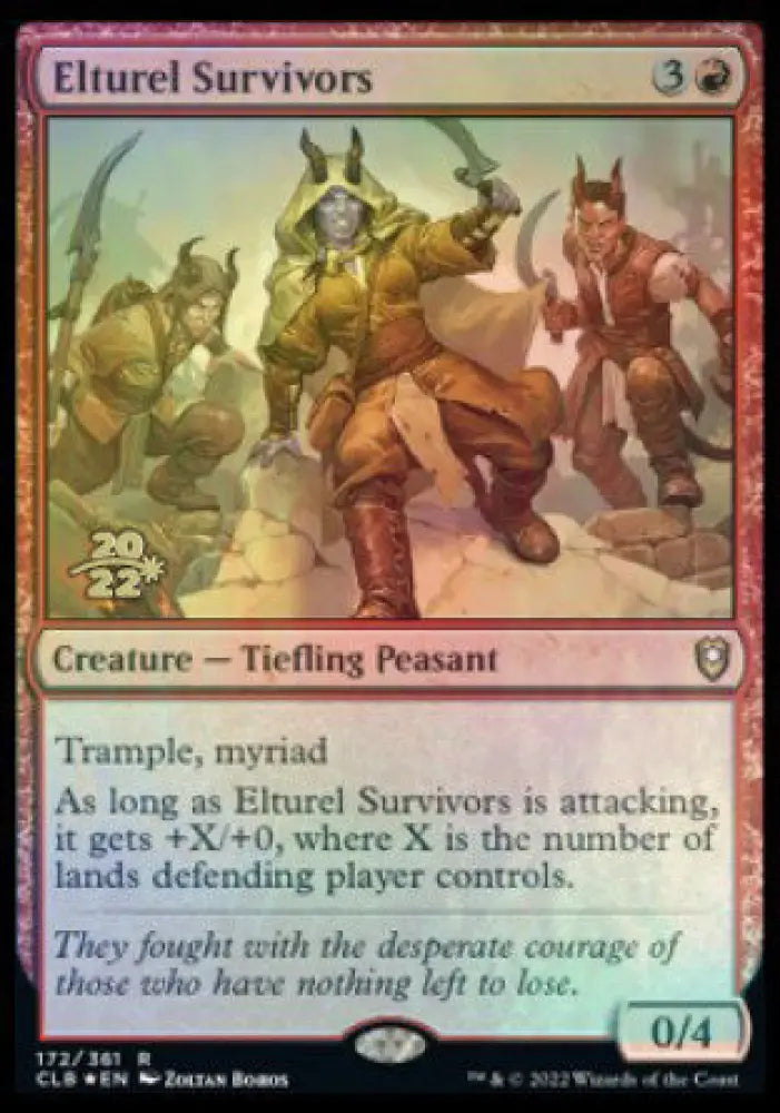 Elturel Survivors [Commander Legends: Battle for Baldur’s Gate Prerelease Promos] - MTG Single