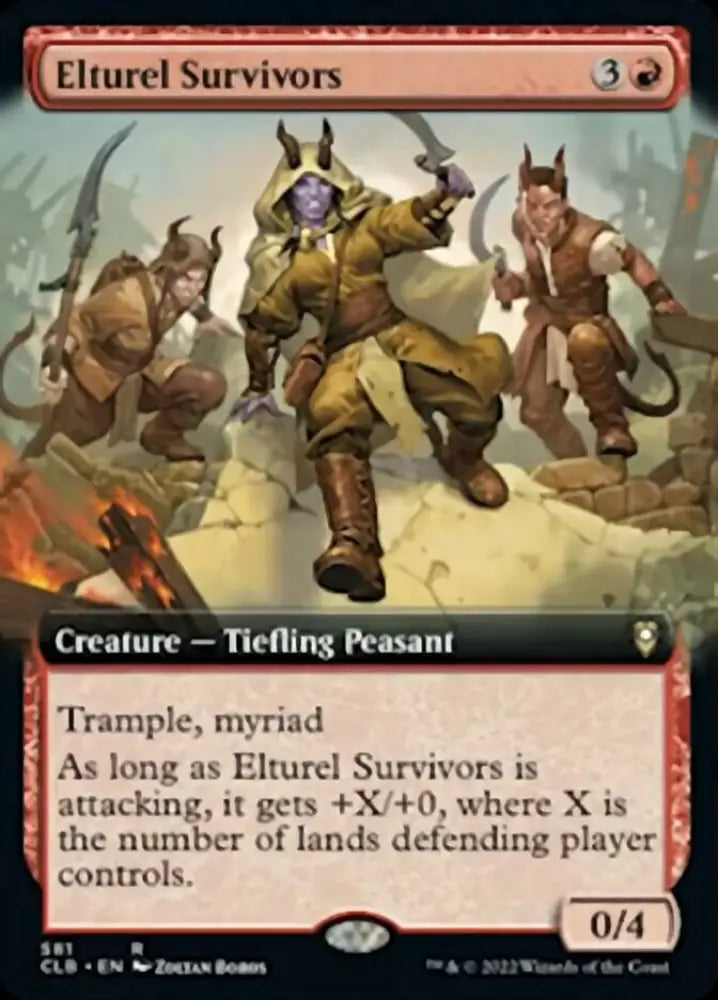 Elturel Survivors (Extended Art) [Commander Legends: Battle for Baldur’s Gate] - MTG Single