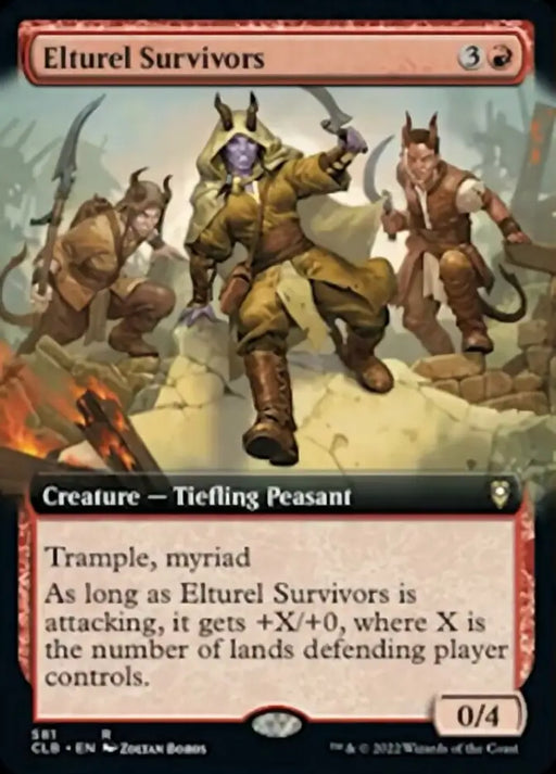Elturel Survivors (Extended Art) [Commander Legends: Battle for Baldur’s Gate] - MTG Single