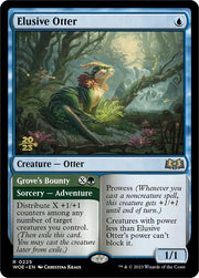 Elusive Otter // Grove’s Bounty [Wilds of Eldraine Prerelease Promos] - MTG Single