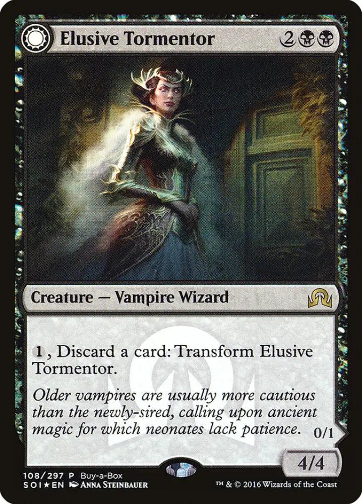Elusive Tormentor // Insidious Mist (Buy-A-Box) [Shadows over Innistrad Promos] - MTG Single
