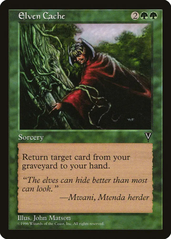 Elven Cache [Visions] - MTG Single