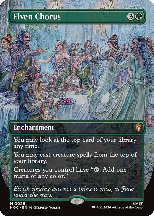 Elven Chorus (Borderless) (26) [The Hobbit: Eternal-Legal]