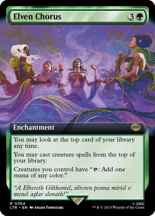Elven Chorus (Extended Art) [The Lord of the Rings: Tales of Middle-Earth] - MTG Single