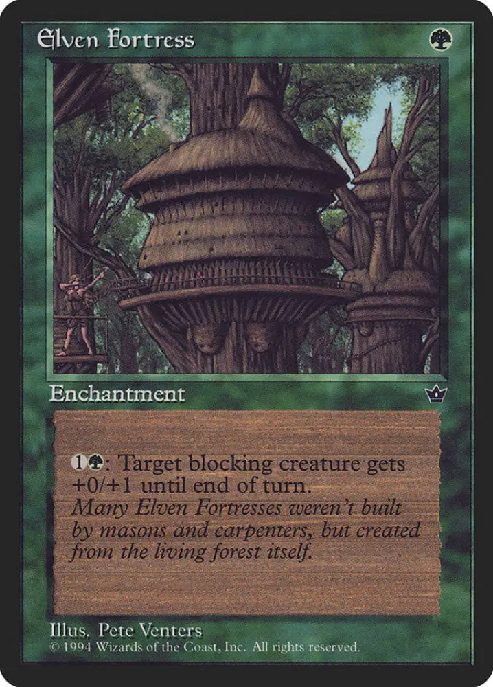 Elven Fortress (Pete Venters) [Fallen Empires] - MTG Single