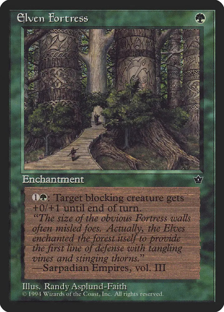 Elven Fortress (Randy Asplund-Faith) [Fallen Empires] - MTG Single