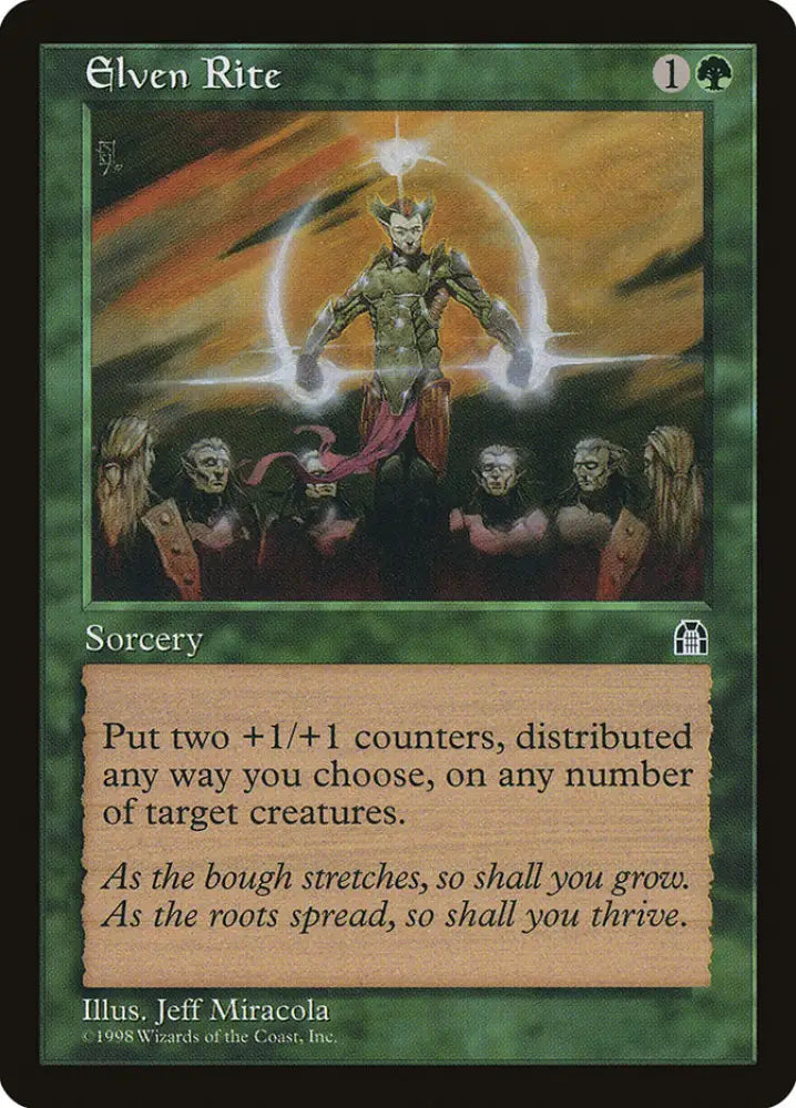 Elven Rite [Stronghold] - MTG Single