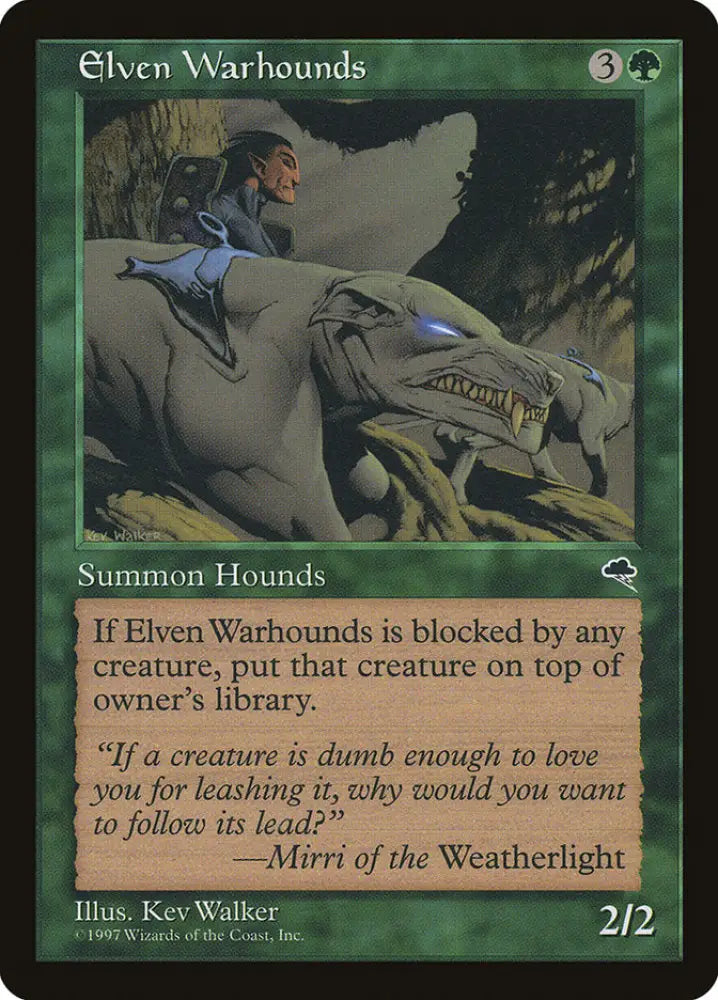 Elven Warhounds [Tempest] - MTG Single