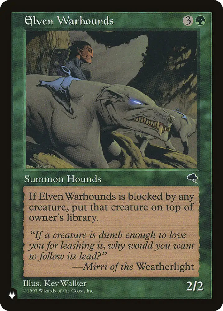 Elven Warhounds [The List] - MTG Single