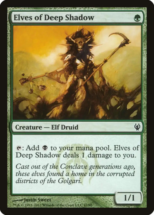 Elves of Deep Shadow [Duel Decks: Izzet vs. Golgari] - MTG Single