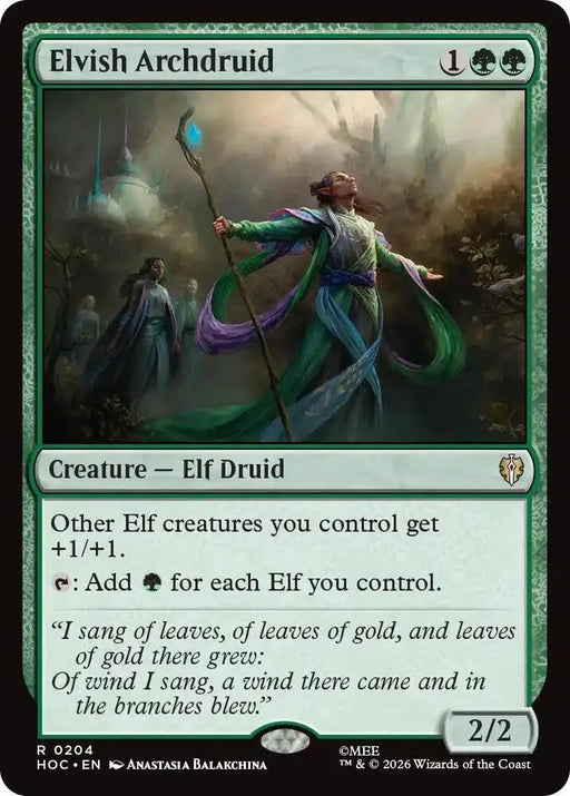 Elvish Archdruid (204) [The Hobbit: Eternal-Legal]