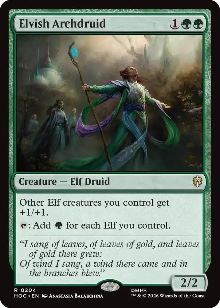 Elvish Archdruid (204) [The Hobbit: Eternal-Legal]