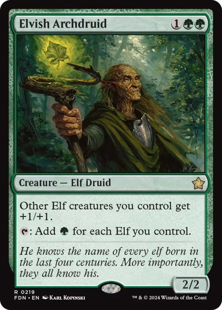 Elvish Archdruid [Foundations] - MTG Single