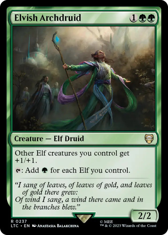 Elvish Archdruid [The Lord of the Rings: Tales of Middle-Earth Commander] - MTG Single
