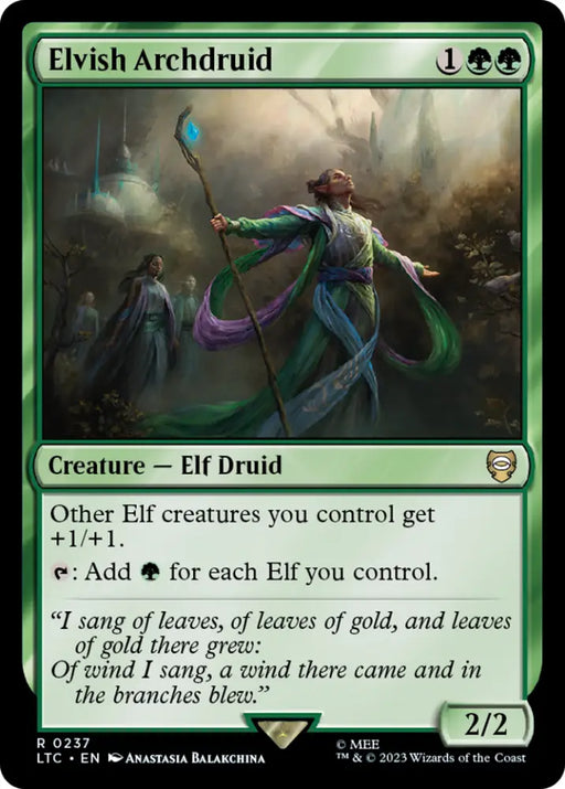Elvish Archdruid [The Lord of the Rings: Tales of Middle-Earth Commander] - MTG Single