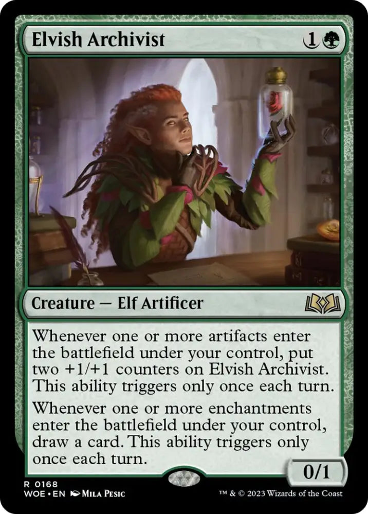 Elvish Archivist [Wilds of Eldraine] - MTG Single