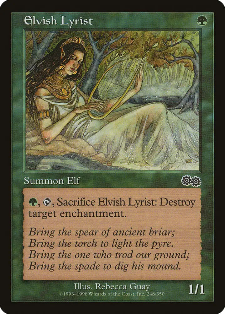 Elvish Lyrist [Urza’s Saga] - MTG Single