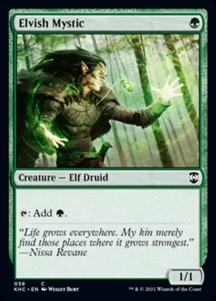 Elvish Mystic [Kaldheim Commander] - MTG Single