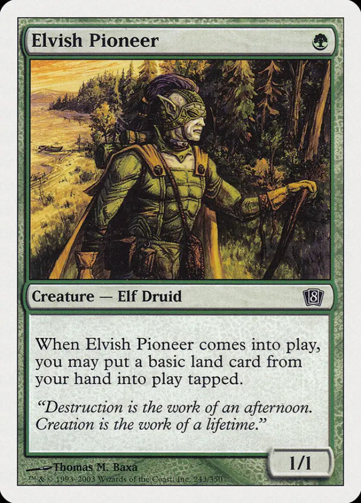Elvish Pioneer (243) [Eighth Edition] - MTG Single