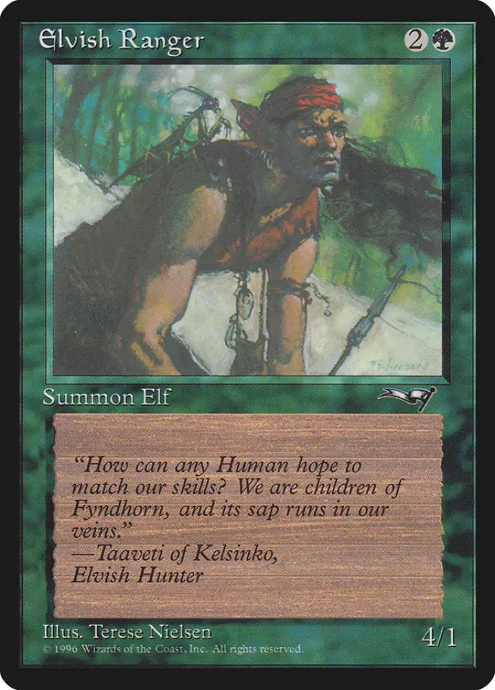 Elvish Ranger (Insect on Back) [Alliances] - MTG Single