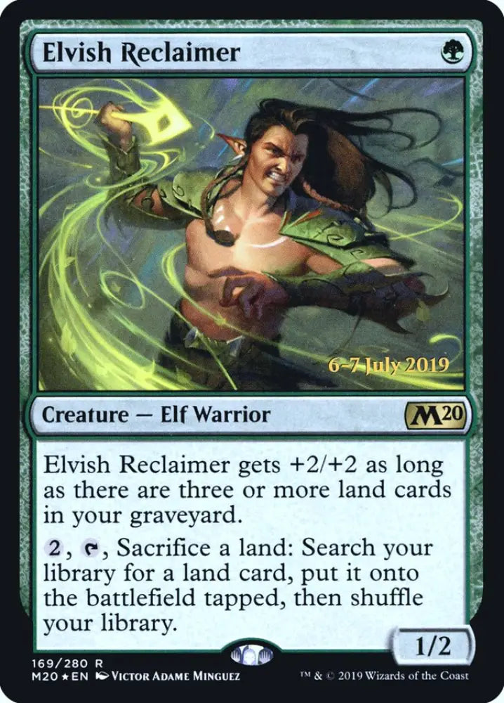 Elvish Reclaimer [Core Set 2020 Prerelease Promos] - MTG Single