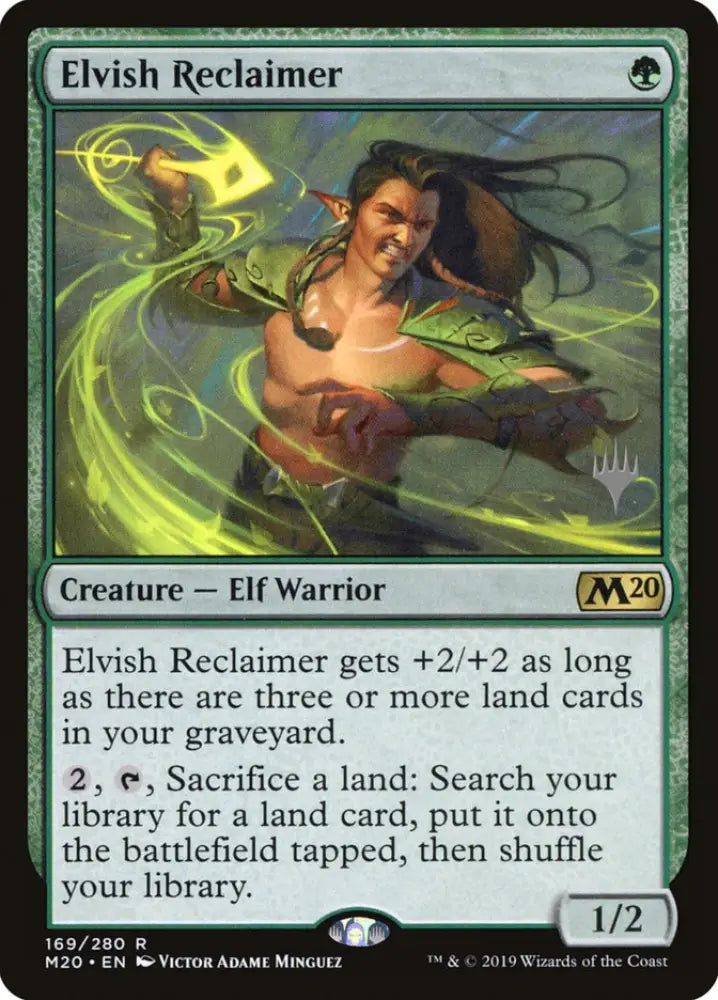 Elvish Reclaimer (Promo Pack) [Core Set 2020 Promos] - MTG Single