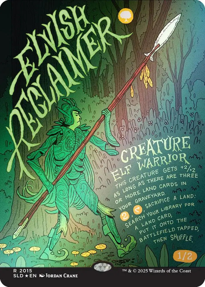 Elvish Reclaimer (Rainbow Foil) (2015) [Secret Lair Drop]