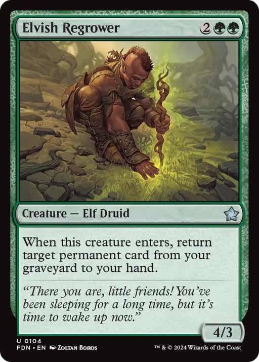 Elvish Regrower [Foundations] - MTG Single