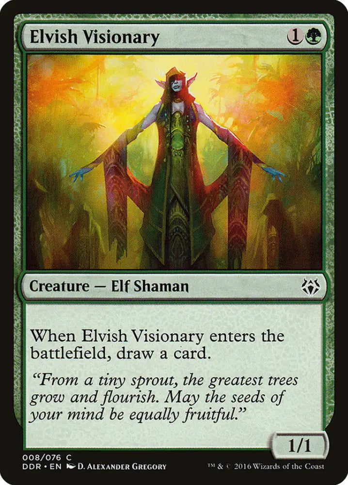 Elvish Visionary [Duel Decks: Nissa vs. Ob Nixilis] - MTG Single