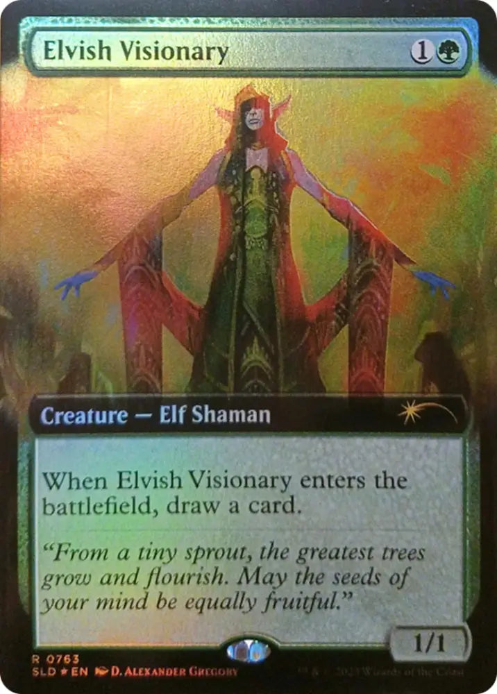 Elvish Visionary (Extended Art) [Secret Lair Drop Series] - MTG Single