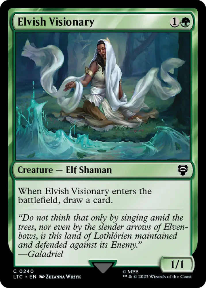Elvish Visionary [The Lord of the Rings: Tales of Middle-Earth Commander] - MTG Single
