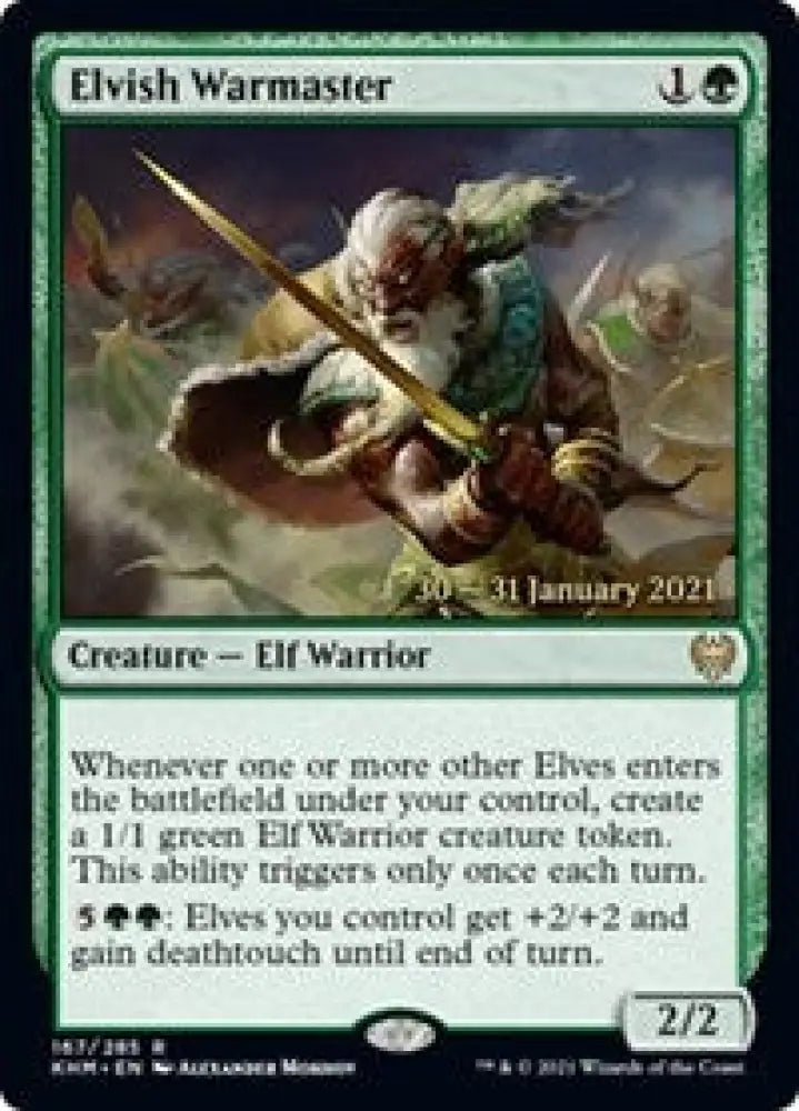 Elvish Warmaster (167) [Prerelease Cards]