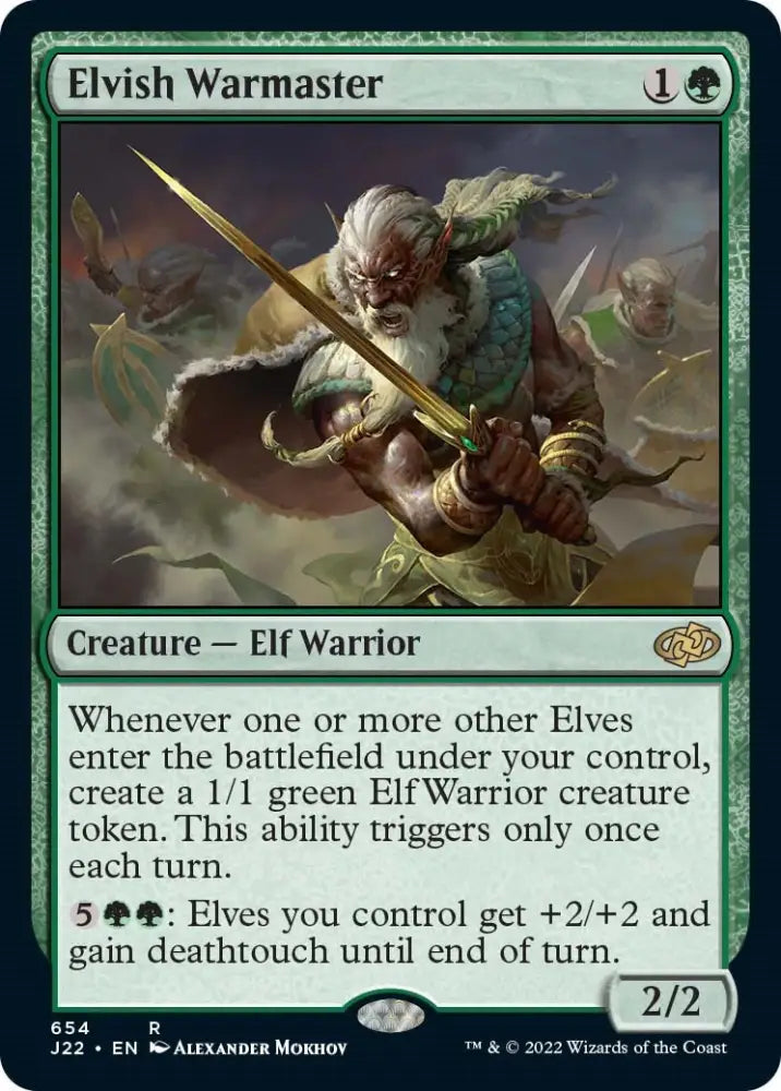 Elvish Warmaster [Jumpstart 2022] - MTG Single