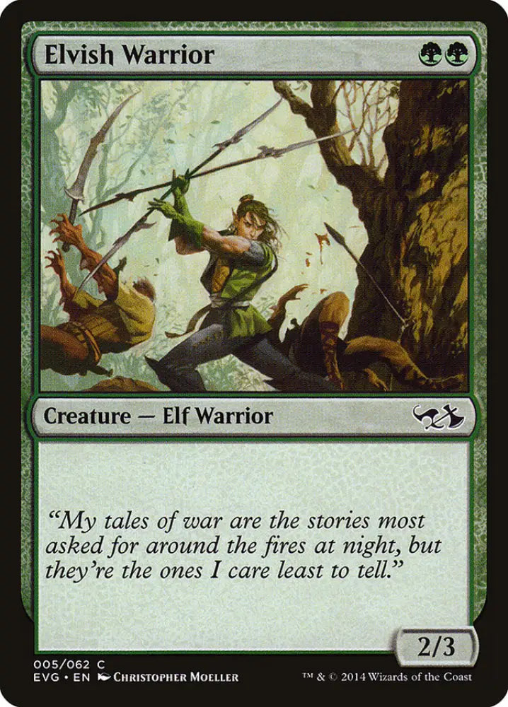 Elvish Warrior (Elves vs. Goblins) [Duel Decks Anthology] - MTG Single