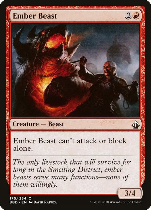 Ember Beast [Battlebond] - MTG Single