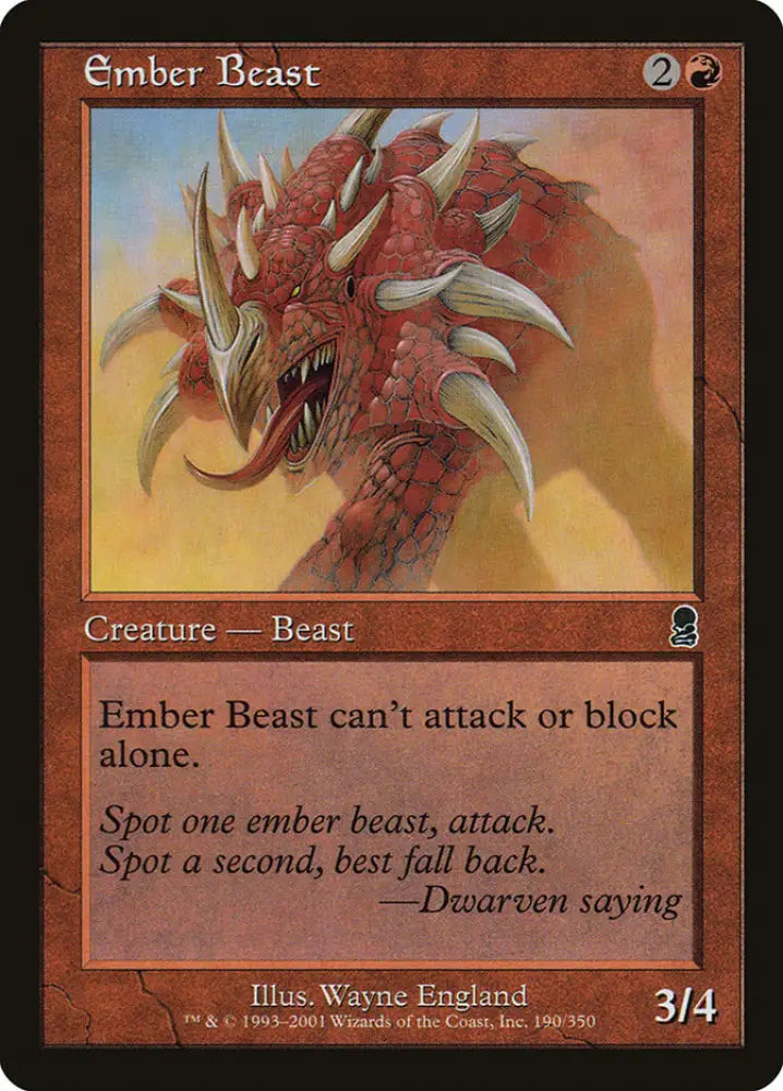 Ember Beast [Odyssey] - MTG Single
