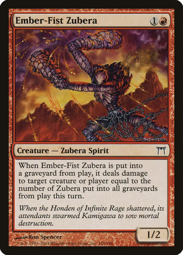 Ember-Fist Zubera [Champions of Kamigawa] - MTG Single